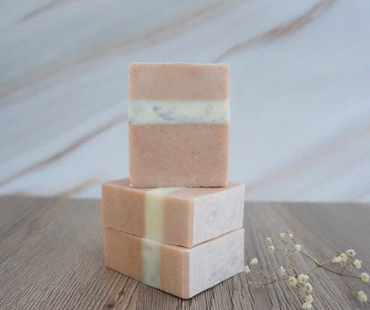 Pink Clay and Charcoal Soap